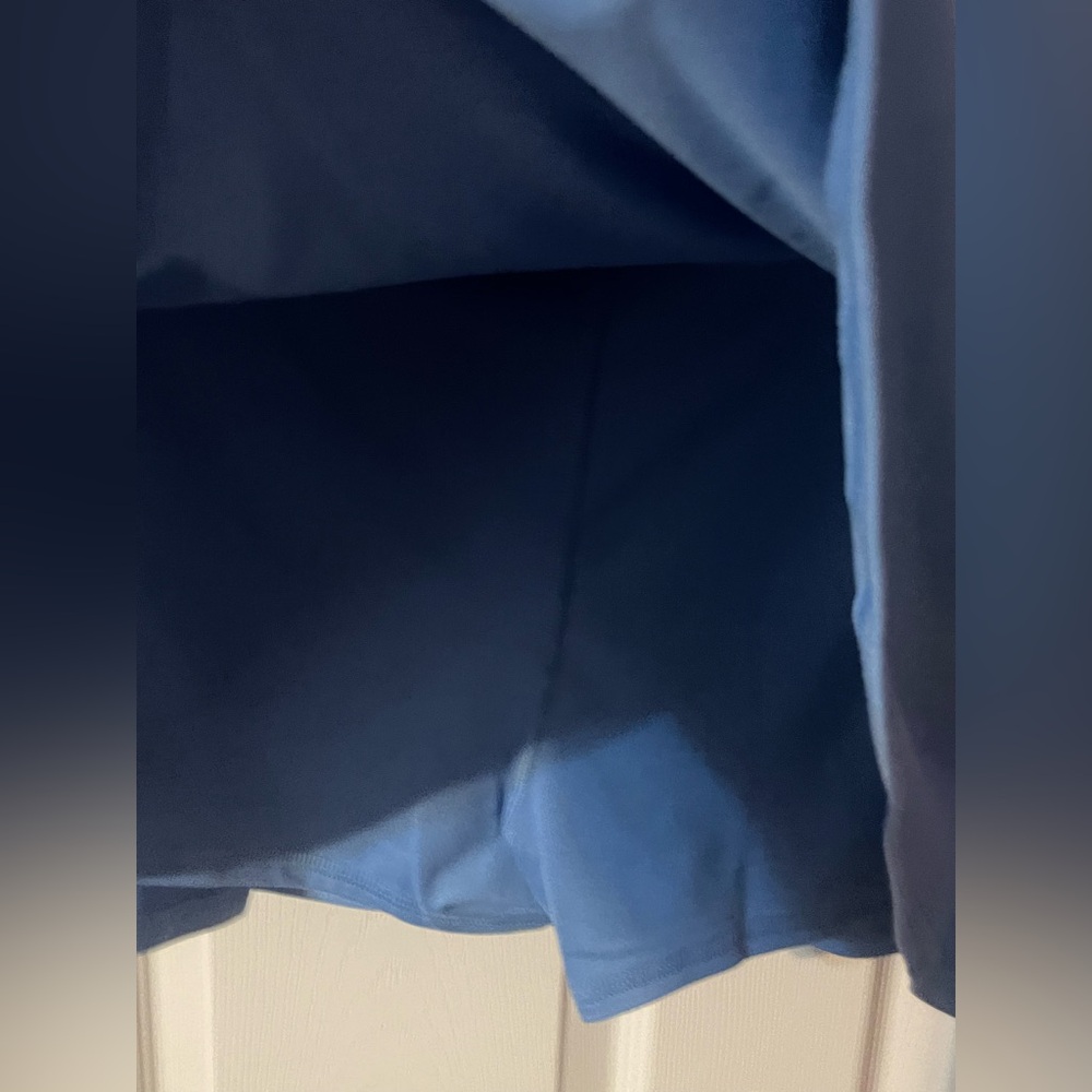 NWT Time & Tru Blue Maternity Active Mini Skort Built-In Shorts Size Large - Picture 8 of 8